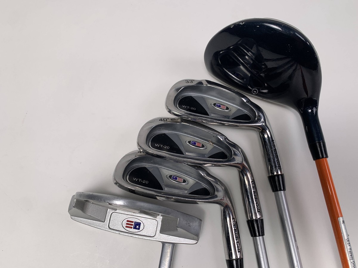 U.S. Kids Golf Ultralight Wt-20 Club Set 3W 6&8 PW Putter 51