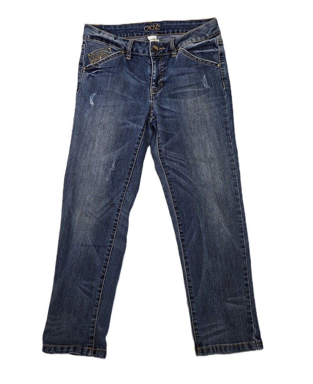 CACHE women's embordered pockets embellished Crop… - image 1