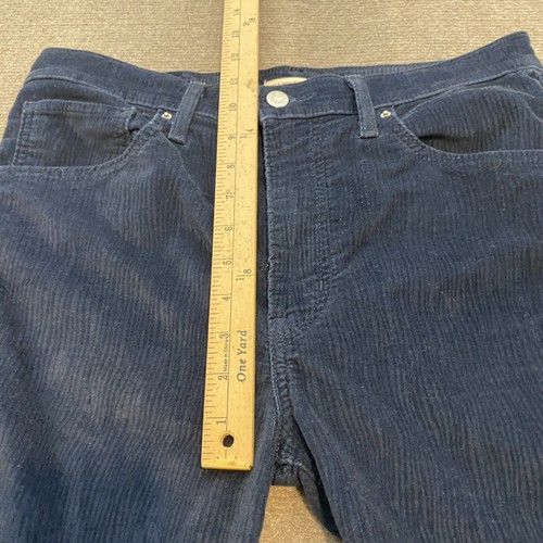 Levi's Corduroy Pants Womens Size 30 Mile High Super Skinny Navy Blue Fits 31x27 - Picture 8 of 12
