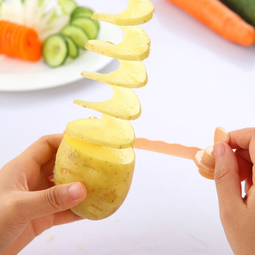 Carrot Cucumber Rotate Spiral Slicer Home Kitchen Gadgets Vegetable Cutter Tools - Photo 1 sur 15