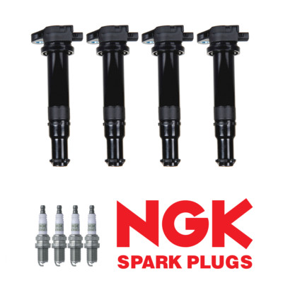 Ignition Coil & NGK Platinum Spark Plug For 2006-11 Hyundai Accent 1.6L L4 UF499