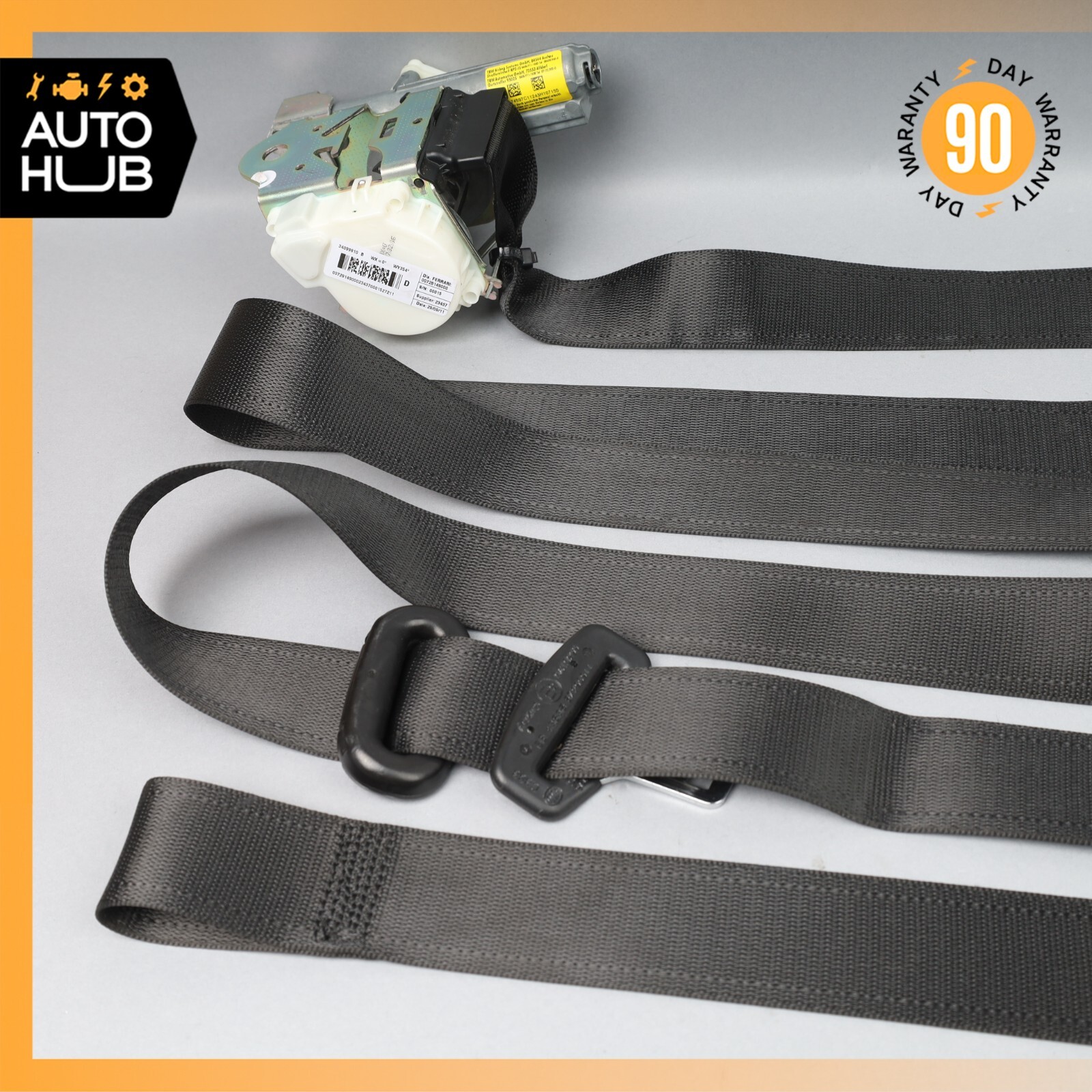 11-20 title Ferrari FF F151 GTC4Lusso Front Right Side Seat Belt Black OEM 40k