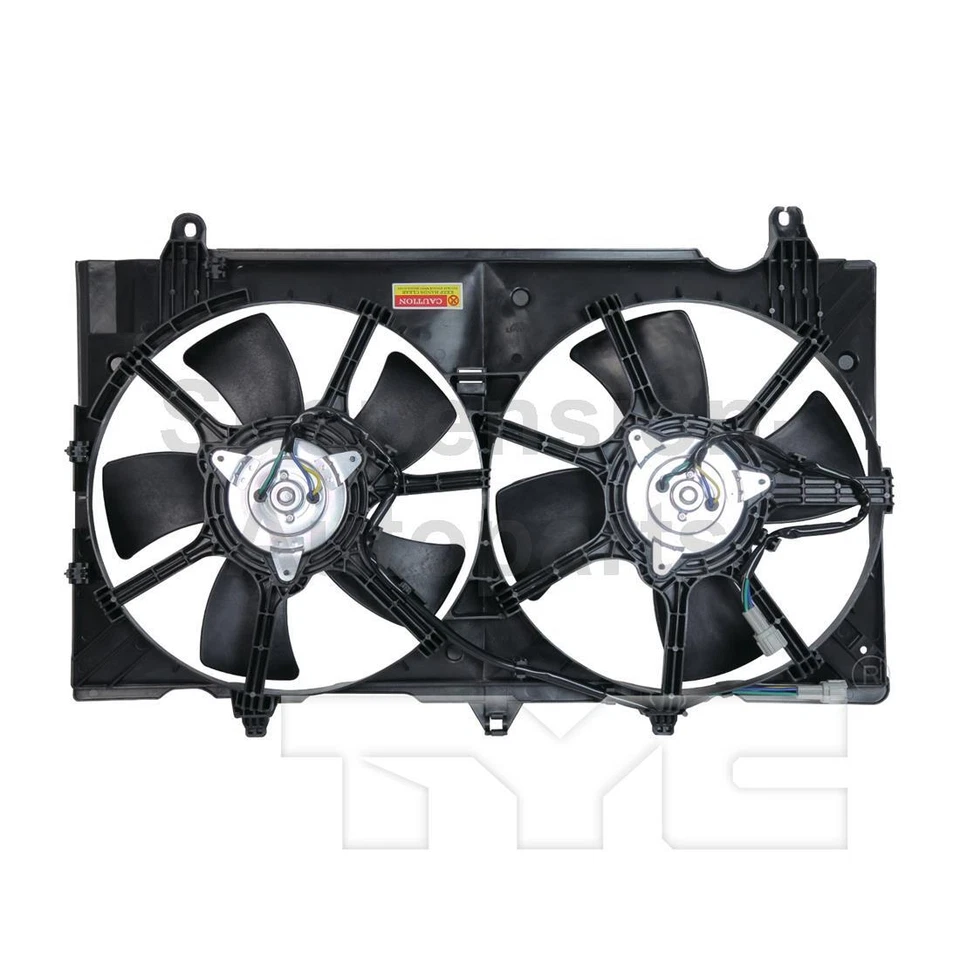 Ventilador de radiador y condensador doble TYC para Nissan 350Z_SU 2007 2008 Foto 2 de 4