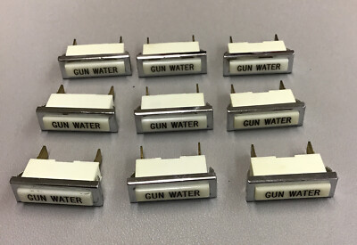 Lot Of 9 Leecraft 3100 ''Gun Water'' Indicator Light, White 125V, 1/3W  (b182)