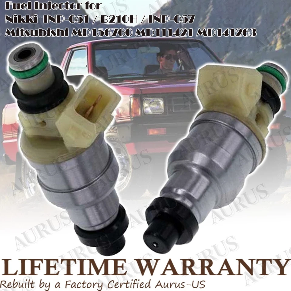 x6 OEM NIKKI Fuel Injector for 1989-1994 Dodge Ram Mitsubishi Sigma Montero 3.0L - image 3 of 4