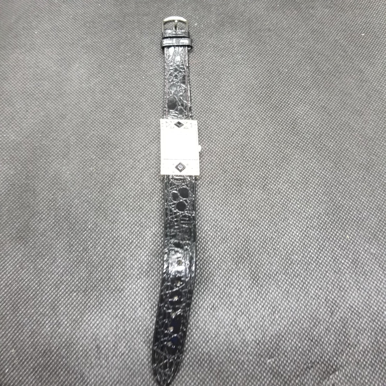 Pierre Nicol Silver Tone Rectangular Rhinestones … - image 2