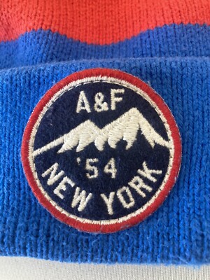 廃盤　新品未開封Abercrombie & Fitch Colden30mL Vtg Abercrombie & Fitch New York 54 Men's Winter Beanie Blue