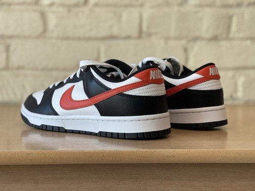 Nike Dunk Low Retro ID By You White Black Red Swoosh Men Size 9 FN0569-900 New - Picture 8 of 10