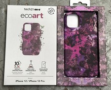 Tech21 EcoArt 6.1" Mobile Phone Case for iPhone 12 and 12 Pro - Pink Purple 8577