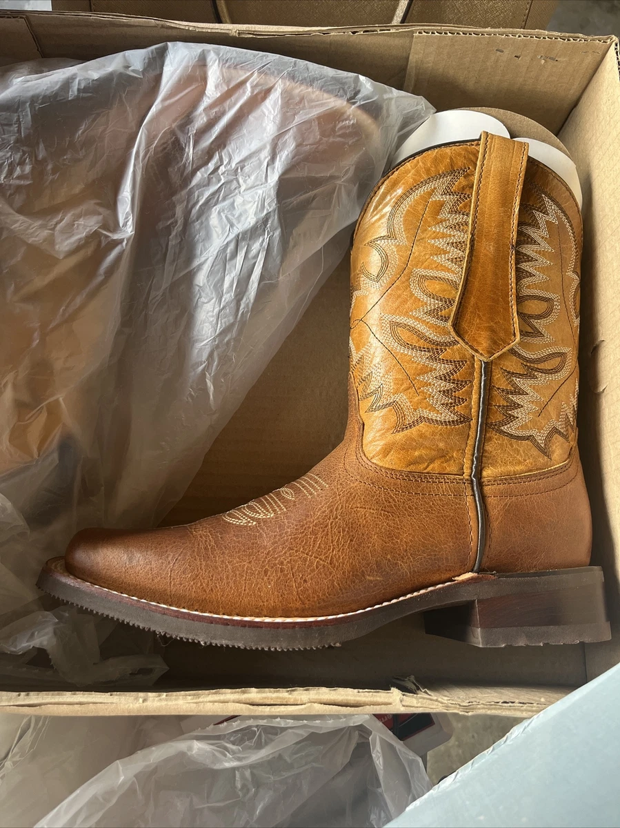 Light brown square toe clearance boots