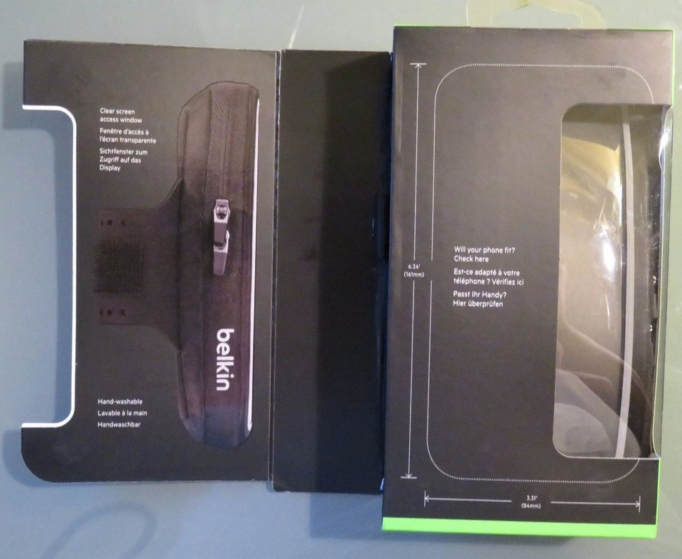 Belkin Storage Plus臂带保护壳适用于5.5英寸智能手机黑色(B1) — 第 3/3 张图片