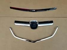 3PC Set 2004-2006 ACURA TL Grille & Hood Chrome Molding Upper Center Lower Trim