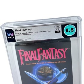 NES Final Fantasy WATA 8.5 CIB Open Packaging Complete In Box Maps Graded Game