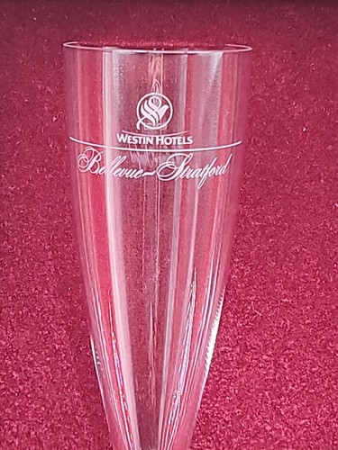 RARE "BACCARAT" Crystal 1980's Boxed Set 2 Champagne Bellevue-Stratford Hotel - Bild 2 von 10