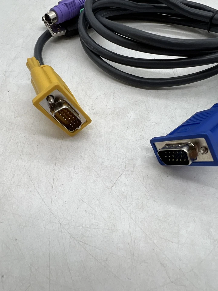 New ATEN VGA, USB, PS/2 KVM COMBO CABLE 6ft / 2m - 2L-5303UP Free Shipping - Image 2 of 4