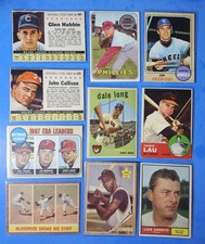 VINTAGE TOPPS(mostly)BASEBALL 19 CARD LOT EX or better 2.00 SHIP JIM BUNNING