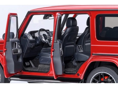 2019 Mercedes-Benz AMG G63 Cardinal Red Metallic 1/18 Model Car by Autoart
