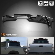 Fits 2007-2013 Toyota Tundra Glossy Black 3PC Style Rear Cab Roof Spoiler Wing