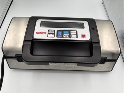 Nesco Electric Vacuum Sealer VS-12 Silver Food Preservation Tested