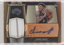 2019 Obsidian Rookie Jersey Electric Etch Orange 30/50 Chuma Okeke #237 Auto 0a6