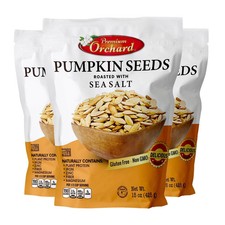 ROASTED PUMPKIN SEEDS to Eat in Shell by Premium Orchards MIXED NUTS - Salted