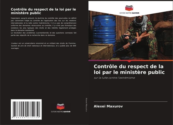 Alexei Maxurov | ContrôLe Du Respect De La Loi Par Le MinistèRe Public | Buch-image