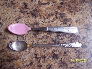 Soft-Bite Munchkin Baby Spoon and Oneida Baby Spoon 5 5/8"