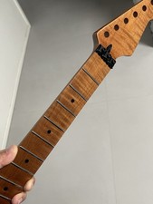 Floyd Rose Locking Nut SS 22frets Roasted flame Maple Electric guitar neck