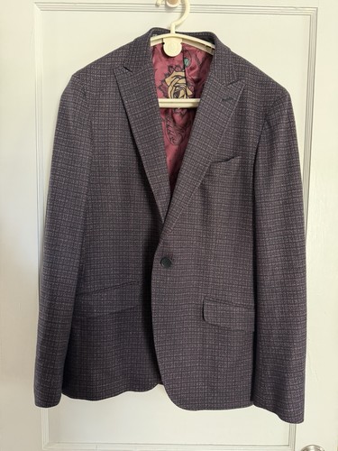 ETRO Milano Comfort Etro 52 42R Virgin Wool Silk Sport Coat Blazer Made Italy