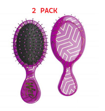 Wet Brush Mini Detangler Hair Brush   Purple   2 Pack   Gentle on Wet  Dry Hair