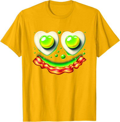 Green Chicken Egg Ham Smile Face Brunch Funny Unisex T-Shirt