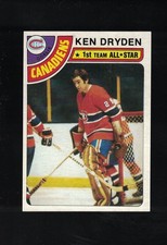 1978-79 Topps Hockey Ken Dryden #50 *CANADIENS* HOF   *NICE*