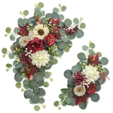 Artificial Wedding Arch Flowers for Wedding Sign,Set of 2 for Wedding Welcome...