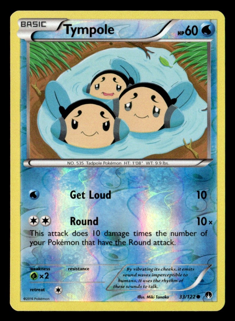 Tympole Common Reverse Holo XY - BREAKpoint 33/122 LP Pokémon TCG