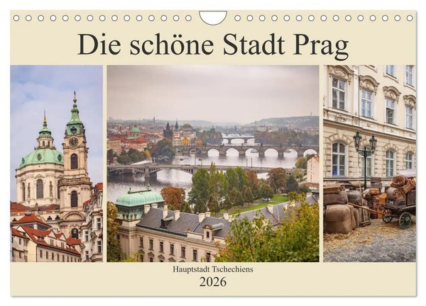 Die SchöNe Stadt Prag (Wandkalender 2026 Din A4 Quer), Calvendo Monatskalender-image