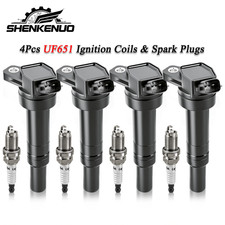4 Ignition Coil Spark Plug for Hyundai Elantra Tucson Kia Forte Soul UF651
