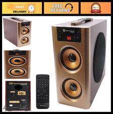 Compact Bluetooth Home Theater Speaker System, 2.1 Channel, 100W, USB/SD/FM, LED