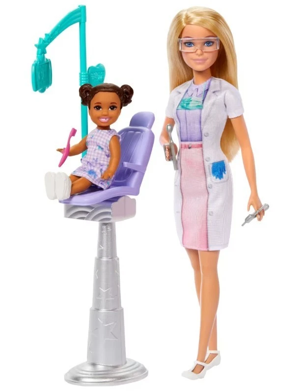 194735275267 Lalka Barbie Lekarz Dentystka z pacjentem Mattel - Image 4 of 4