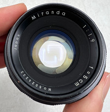 Miranda 5cm / 50mm F1.9 Miranda Mount Lens For SLR / Mirrorless Cameras