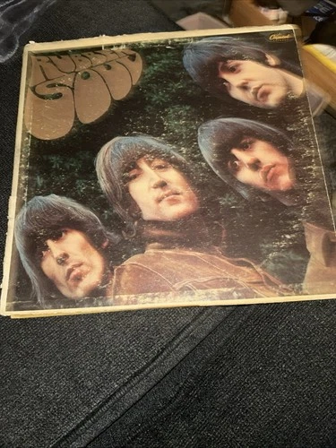 THE BEATLES - Rubber Soul (Capitol T-2442) - 12" Vinyl Record LP - G/G