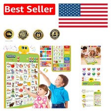 Interactive Electronic Alphabet Wall Chart for Toddler Learning - 24x16 inches