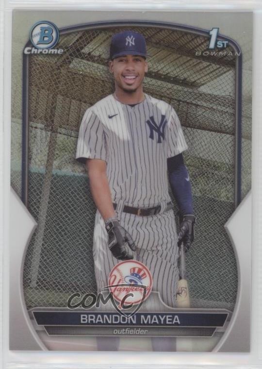 2023 Bowman Chrome Prospects Refractor 494/499 Brandon Mayea #BCP-188 05cr