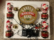 Mr. Christmas Santa's Marching Band 35 Christmas Carols/Santa Bells Musical NIB