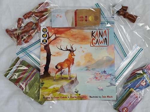 Kanagawa Strategic-Poetic Card Board Game Bruno Cathala Open Box - Picture 3 of 12