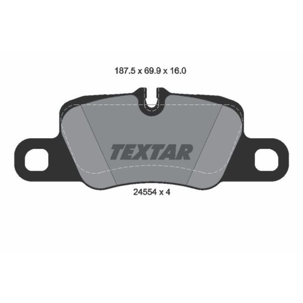 Textar BremsbeläGe Bremsbelegsatz Hinten System Brembo FüR Porsche 911-image