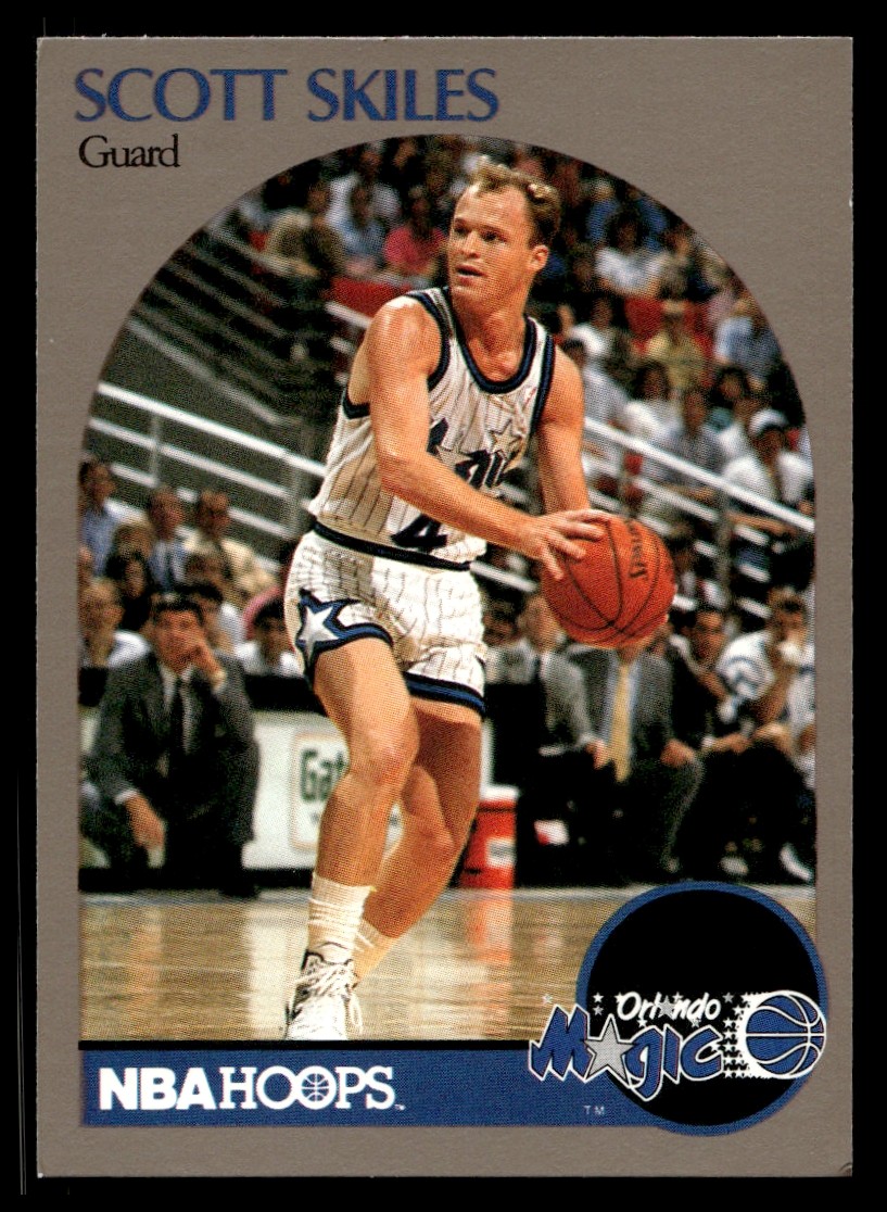 1991 Hoops 100 Superstars Scott Skiles #70 Orlando Magic  Near mint or better