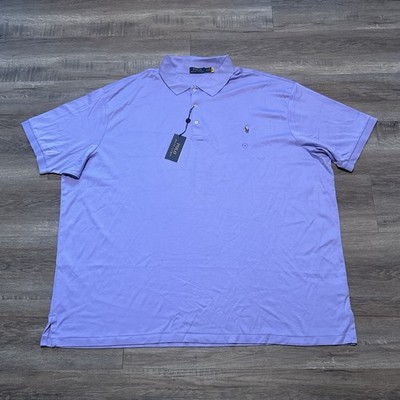 Polo Ralph Lauren Men's 5XB Purple Soft Touch Short Sleeve Polo