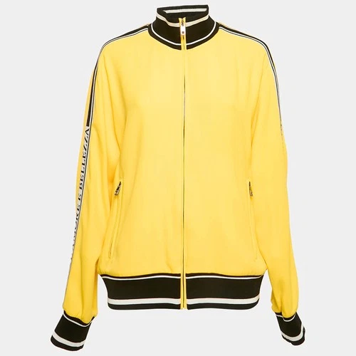 Dolce Gabbana Yellow Jersey LAmore E Bellezza Bomber Jacket L - product listing photo