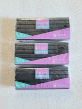 Sculpey III Black Polymer Clay Lot of 3 - 24 oz total