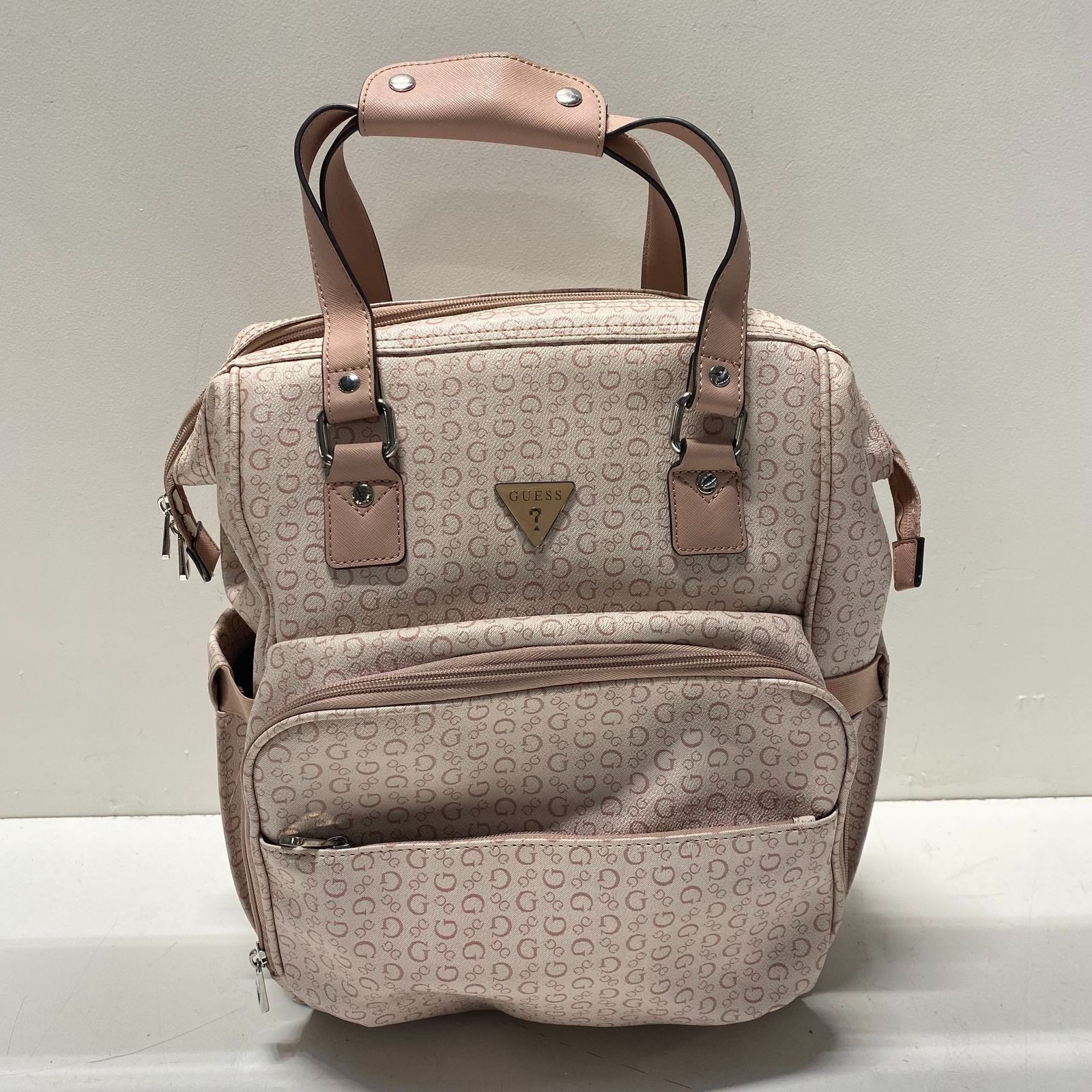 Guess Pink Monogram Backpack - image 1